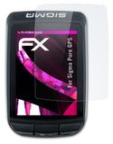 Glasfolie atFoliX kompatibel mit Sigma Pure GPS, 9H Hybrid-Glass FX