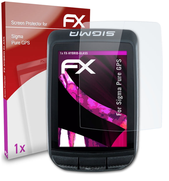atFoliX FX-Hybrid-Glass Panzerglasfolie für Sigma Pure GPS