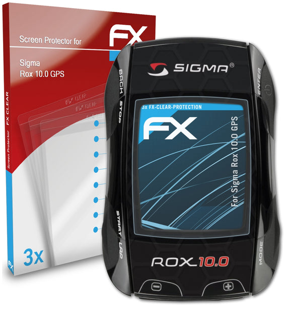atFoliX FX-Clear Schutzfolie für Sigma Rox 10.0 GPS