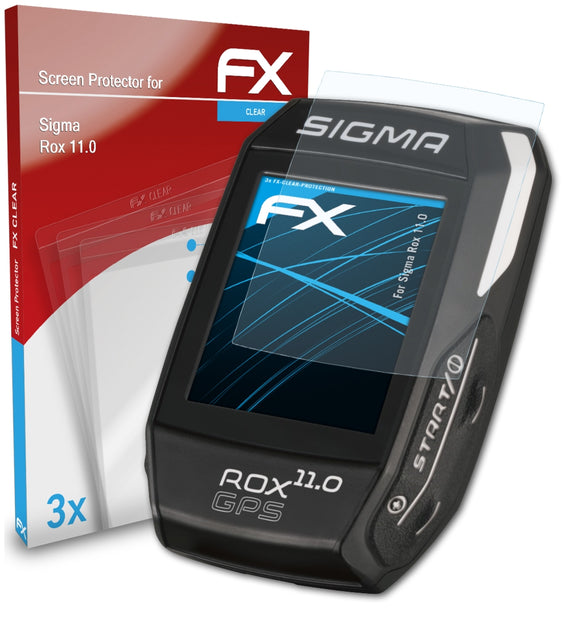 atFoliX FX-Clear Schutzfolie für Sigma Rox 11.0