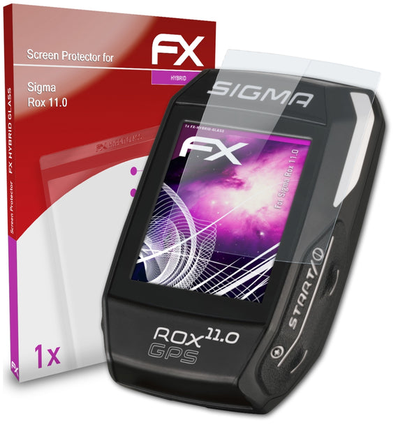 atFoliX FX-Hybrid-Glass Panzerglasfolie für Sigma Rox 11.0