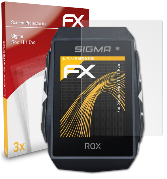 atFoliX FX-Antireflex Displayschutzfolie für Sigma Rox 11.1 Evo