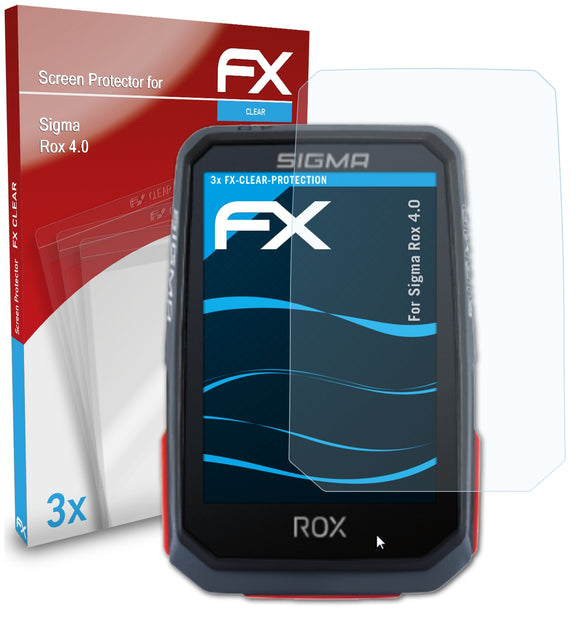 atFoliX FX-Clear Schutzfolie für Sigma Rox 4.0