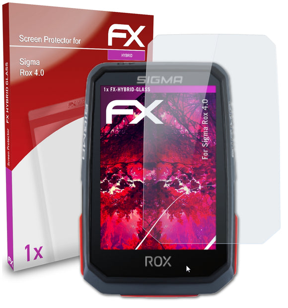 atFoliX FX-Hybrid-Glass Panzerglasfolie für Sigma Rox 4.0