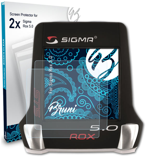 Bruni Basics-Clear Displayschutzfolie für Sigma Rox 5.0