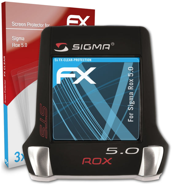 atFoliX FX-Clear Schutzfolie für Sigma Rox 5.0