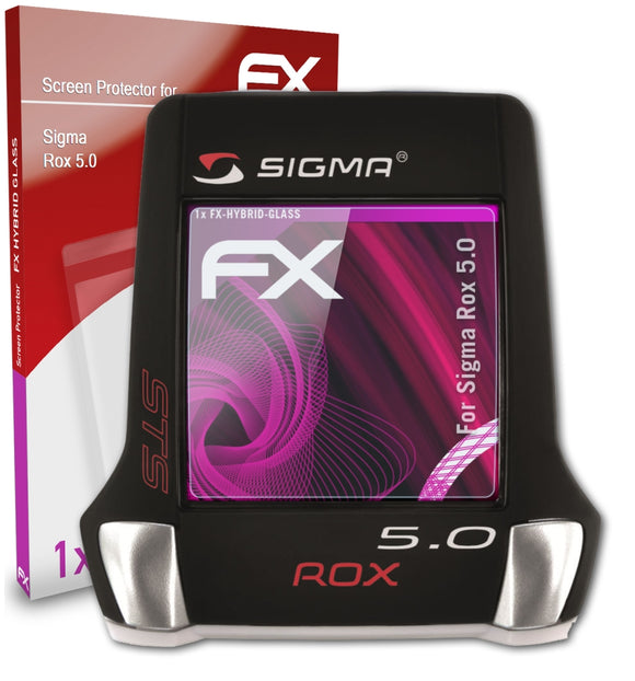 atFoliX FX-Hybrid-Glass Panzerglasfolie für Sigma Rox 5.0