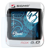 Schutzfolie Bruni kompatibel mit Sigma Rox 6.0, glasklare (2X)