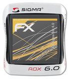 Panzerfolie atFoliX kompatibel mit Sigma Rox 6.0, entspiegelnde und stoßdämpfende FX (3X)