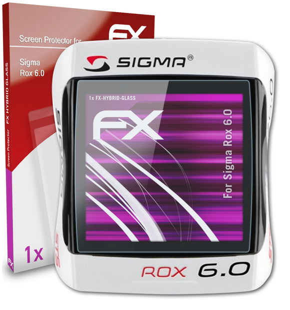 atFoliX FX-Hybrid-Glass Panzerglasfolie für Sigma Rox 6.0