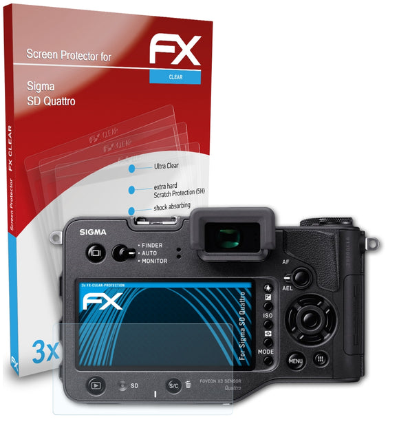atFoliX FX-Clear Schutzfolie für Sigma SD Quattro
