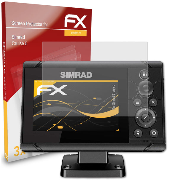 atFoliX FX-Antireflex Displayschutzfolie für Simrad Cruise 5