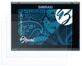Schutzfolie Bruni kompatibel mit Simrad GO12 XSE, glasklare (2X)