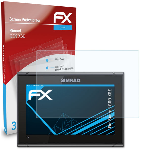 atFoliX FX-Clear Schutzfolie für Simrad GO9 XSE