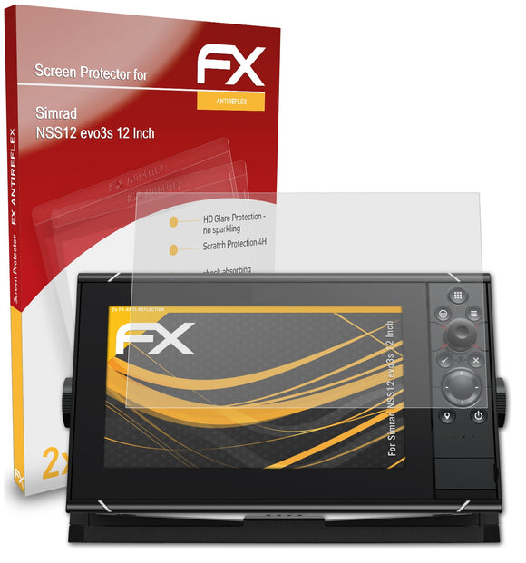 atFoliX FX-Antireflex Displayschutzfolie für Simrad NSS12 evo3s (12 Inch)