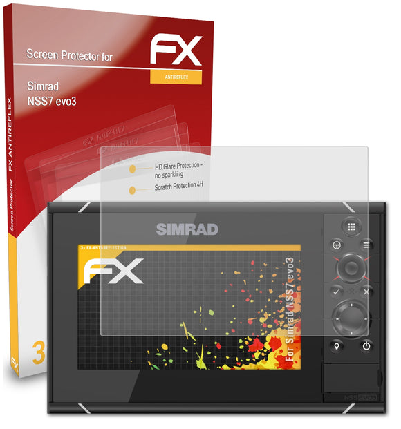 atFoliX FX-Antireflex Displayschutzfolie für Simrad NSS7 evo3