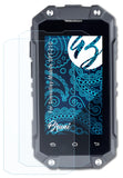 Schutzfolie Bruni kompatibel mit Simvalley-Mobile SPT-210, glasklare (2X)