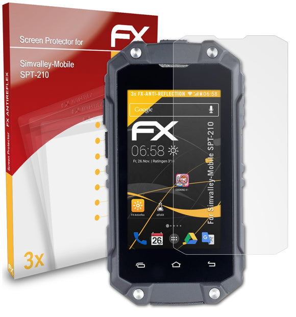 atFoliX FX-Antireflex Displayschutzfolie für Simvalley-Mobile SPT-210