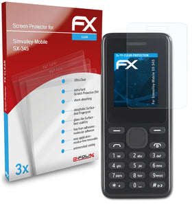 atFoliX FX-Clear Schutzfolie für Simvalley-Mobile SX-345