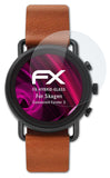 Glasfolie atFoliX kompatibel mit Skagen Connected Falster 3, 9H Hybrid-Glass FX