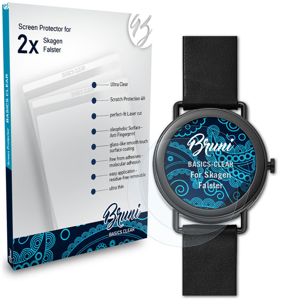 Bruni Basics-Clear Displayschutzfolie für Skagen Falster