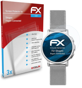 atFoliX FX-Clear Schutzfolie für Skagen Hagen Connected
