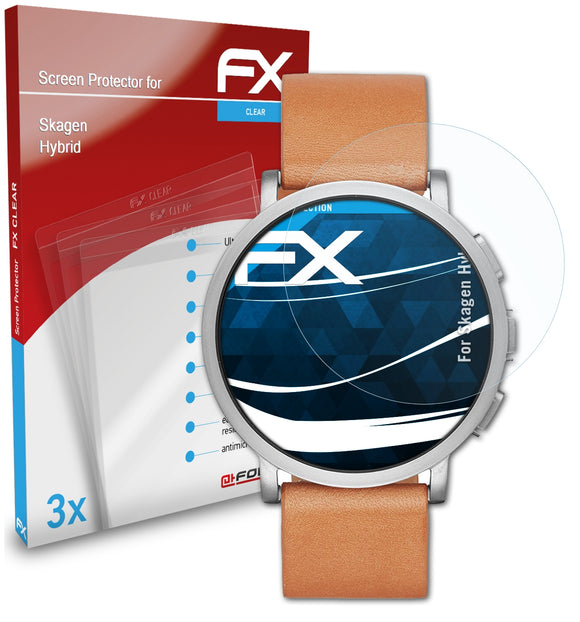atFoliX FX-Clear Schutzfolie für Skagen Hybrid