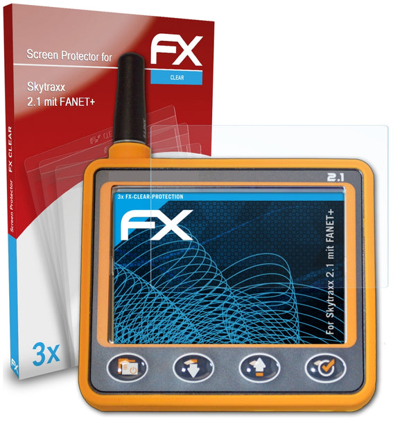 atFoliX FX-Clear Schutzfolie für Skytraxx 2.1 mit FANET+