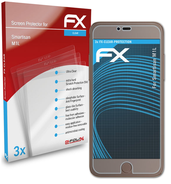 atFoliX FX-Clear Schutzfolie für Smartisan M1L