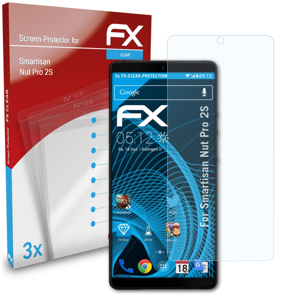 atFoliX FX-Clear Schutzfolie für Smartisan Nut Pro 2S