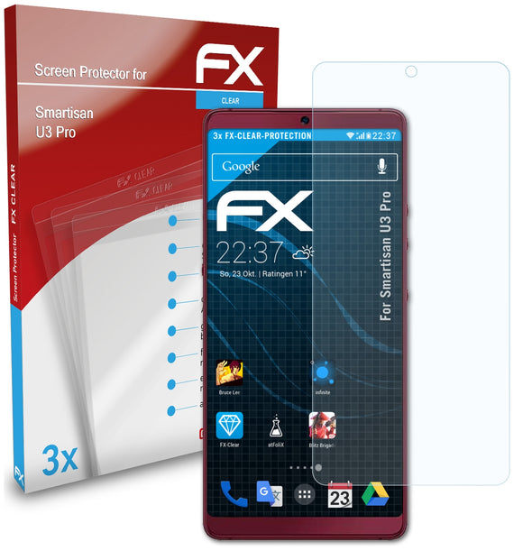 atFoliX FX-Clear Schutzfolie für Smartisan U3 Pro