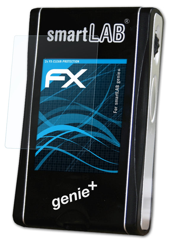 atFoliX Schutzfolie kompatibel mit smartLAB genie+, ultraklare FX Folie (2X)