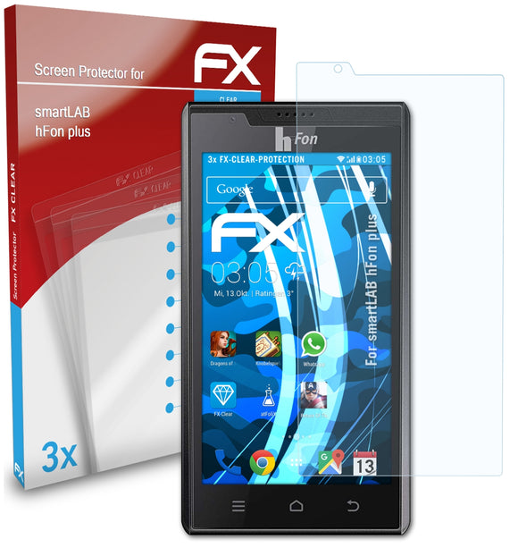 atFoliX FX-Clear Schutzfolie für smartLAB hFon plus