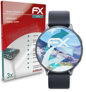 atFoliX FX-ActiFleX Displayschutzfolie für Smartwatch Display (32mm)