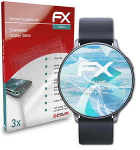 atFoliX FX-ActiFleX Displayschutzfolie für Smartwatch Display (35mm)