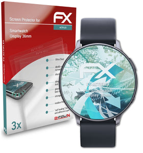 atFoliX FX-ActiFleX Displayschutzfolie für Smartwatch Display (36mm)