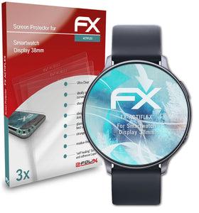 atFoliX FX-ActiFleX Displayschutzfolie für Smartwatch Display (38mm)
