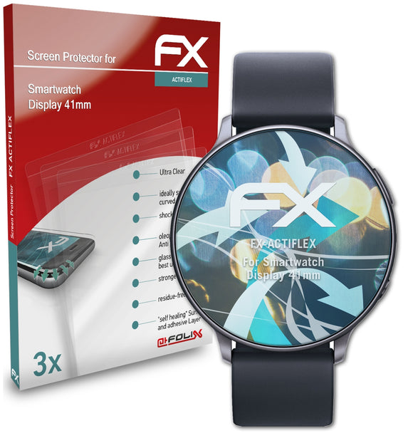 atFoliX FX-ActiFleX Displayschutzfolie für Smartwatch Display (41mm)