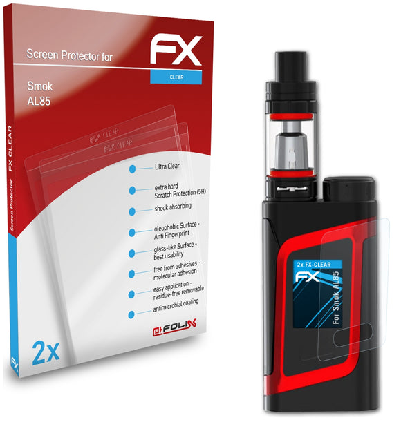 atFoliX FX-Clear Schutzfolie für Smok AL85