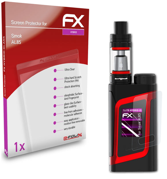 atFoliX FX-Hybrid-Glass Panzerglasfolie für Smok AL85