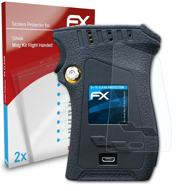 atFoliX FX-Clear Schutzfolie für Smok Mag Kit (Right Handed)
