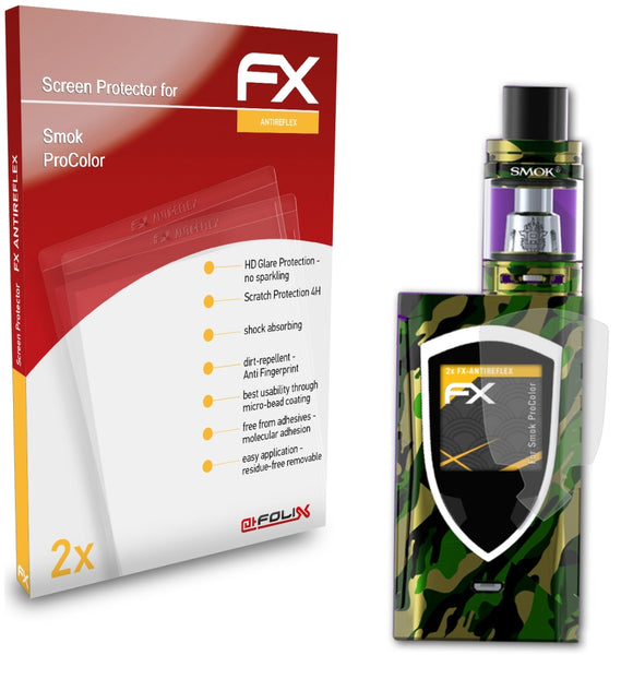 atFoliX FX-Antireflex Displayschutzfolie für Smok ProColor