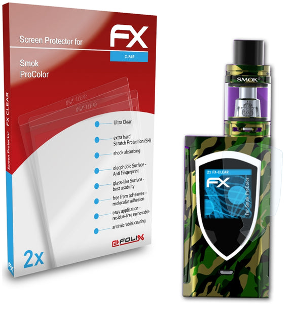 atFoliX FX-Clear Schutzfolie für Smok ProColor