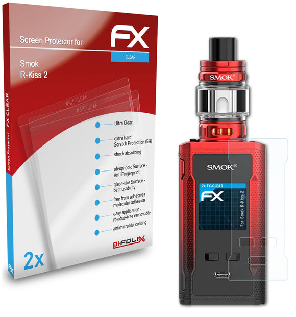 atFoliX FX-Clear Schutzfolie für Smok R-Kiss 2