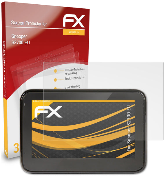 atFoliX FX-Antireflex Displayschutzfolie für Snooper S2700 EU