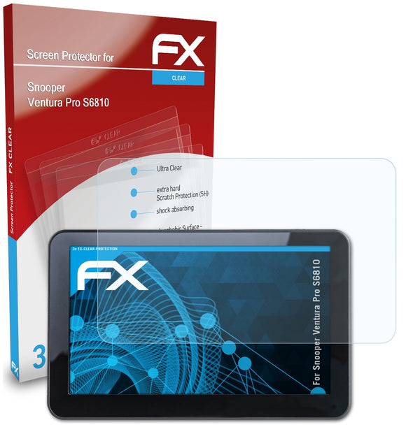 atFoliX FX-Clear Schutzfolie für Snooper Ventura Pro S6810