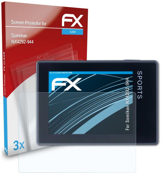 atFoliX FX-Clear Schutzfolie für Somikon NX4292-944