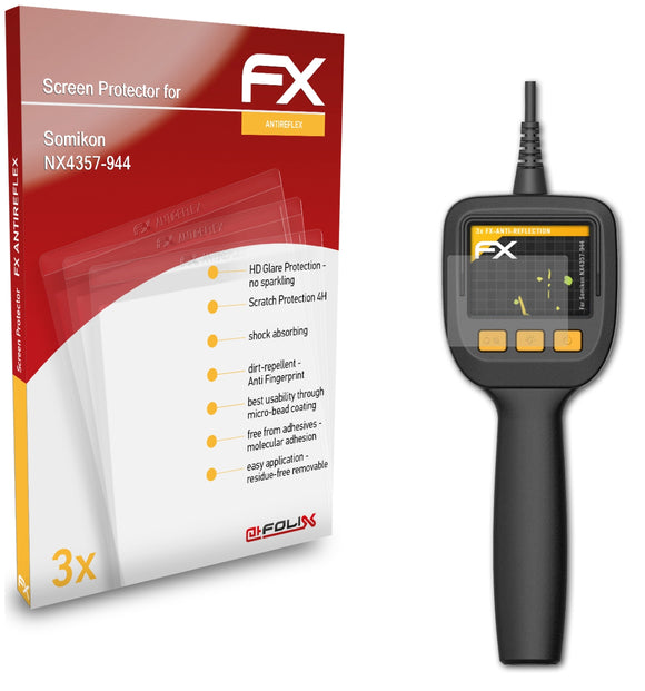 atFoliX FX-Antireflex Displayschutzfolie für Somikon NX4357-944