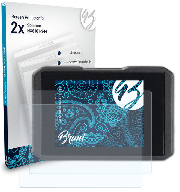Bruni Basics-Clear Displayschutzfolie für Somikon NX6101-944