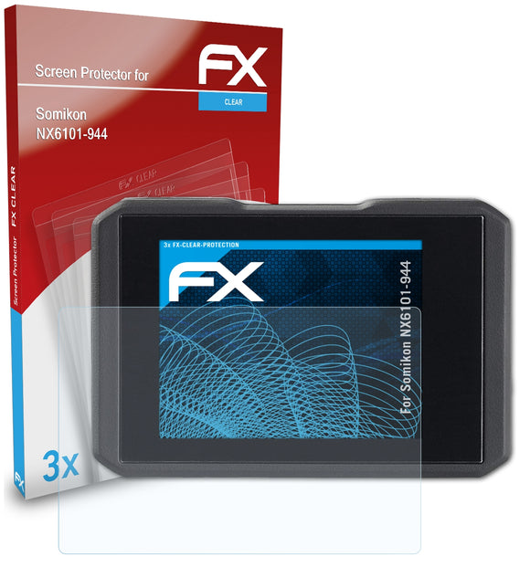atFoliX FX-Clear Schutzfolie für Somikon NX6101-944